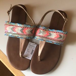 Vibrant strappy sandals